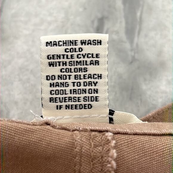 Rachel Paige XS Wide Leg Light Brown Cargo Pants Zip  Pockets Twill Streetwear - Picture 5 of 12